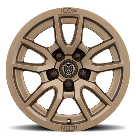 ICON Vector 5 17x8.5 5x150 25mm Offset 5.75in BS 110.1mm Bore Bronze Wheel - 2617855557BR