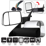 Xtune Dodge Ram 1500 09-12 L&R Manual Extendable Power Heated Adjust Mirror MIR-DRAM10-PW-SET - 9935787