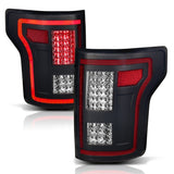 ANZO 15-17 Ford F-150 LED Taillights Black w/ Sequential - 311293