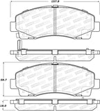 StopTech Street Brake Pads - Front - 308.15840