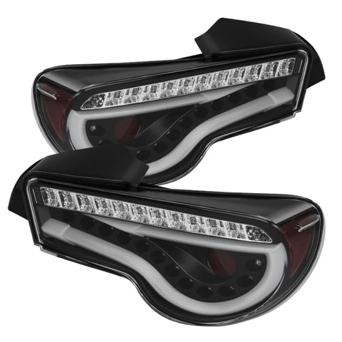 Spyder Scion FRS 12-14/Subaru BRZ 12-14 Light Bar LED Tail Lights Black ALT-YD-SFRS12-LBLED-BK - 5072009