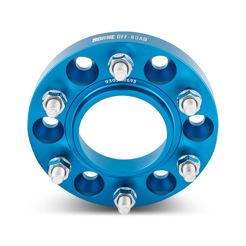 Mishimoto Borne Off-Road Wheel Spacers - 6x139.7 - 78.1 - 25mm - M14x1.5 - Blue - BNWS-005-250BL