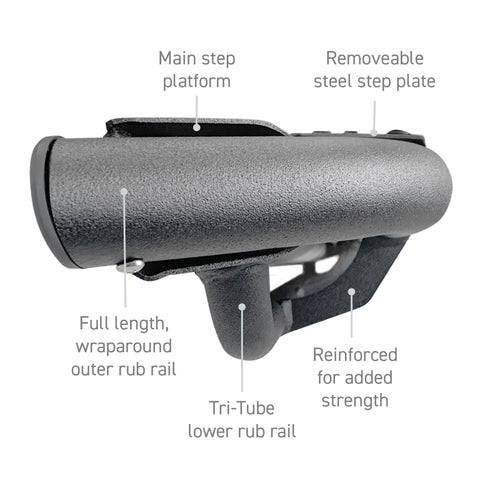 Go Rhino Dominator Xtreme DT Side Steps - Tex Blk - 80in. (Boards ONLY/Brackets Req.) - DT60080T