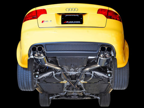 AWE Tuning Audi B7 RS4 Touring Edition Exhaust - Polished Silver Tips - 3015-42032