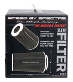 Spectre Adjustable Conical Air Filter 9-1/2in. Tall (Fits 3in. / 3-1/2in. / 4in. Tubes) - Black - 9731