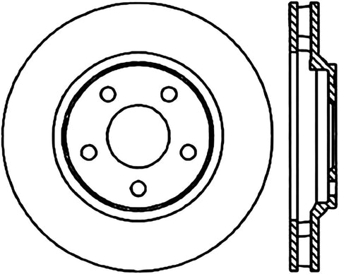 StopTech Power Slot 98-02 Pontiac Firebird/Trans Am / Chevy Camaro Front Left Slotted CRYO Rotor - 126.62055CSL