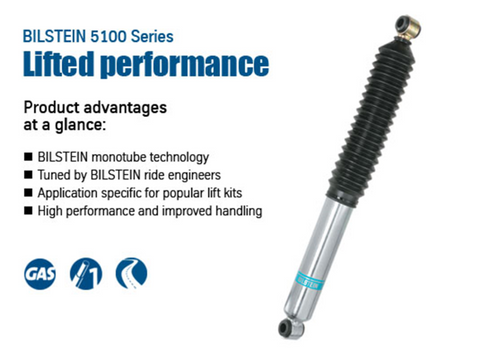 Bilstein 5100 Series 2009 Ford F-150 FX4 Front 46mm Monotube Shock Absorber - 24-239394