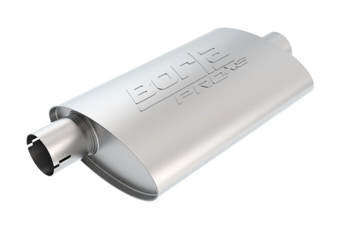 Borla Universal Center/Offset Oval 2in Tubing 14in x 4.25in x 7.88in PRO-XS Notched Muffler - 400477