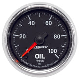 Autometer GS Series 2-1/16in Oil Pressure Gauge 100PSI Electric Full Sweep - 3853