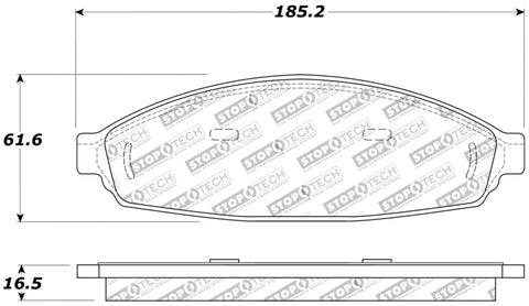 StopTech Sport Brake Pads w/Shims and Hardware - Front - 309.09310