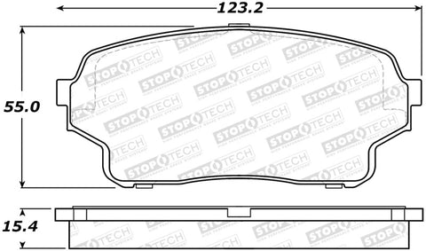 StopTech Street Brake Pads - 308.11050