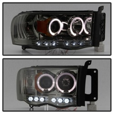 Spyder Dodge Ram 1500 02-05/Ram 2500 03-05 Projector Headlights LED Halo LED Smke PRO-YD-DR02-HL-SMC - 5009999