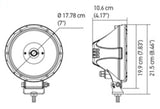 Hella Value Fit 7in Light - 30W Round Spot Beam - LED - 357200011