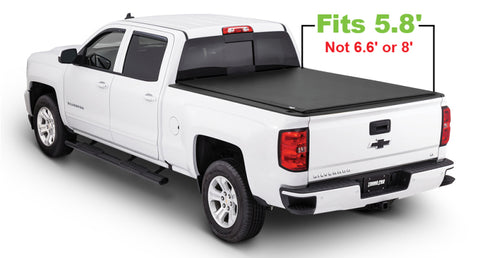 Tonno Pro 14-19 Chevy Silverado 1500 5.8ft Fleetside Lo-Roll Tonneau Cover - LR-1050