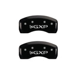 MGP 4 Caliper Covers Engraved Front Pontiac Engraved Rear GXP Black finish silver ch - 18031SPXPBK