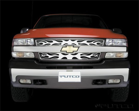 Putco 01-02 Chevrolet Silverado HD Flaming Inferno Stainless Steel Grille - 89107