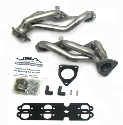 JBA 99-02 GM Truck 4.3L V6 w/o A.I.R. Injection 1-1/2in Primary Raw 409SS Cat4Ward Header - 1842S-2