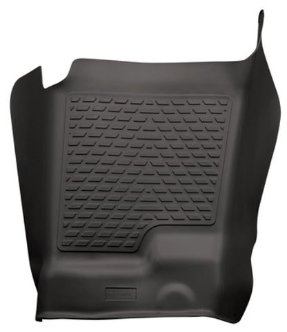 Husky Liners 07-12 Chevy Silverado/GMC Sierra Crew Cab WeatherBeater Center Hump Black Floor Liner - 82281