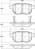 StopTech Street Brake Pads - Rear - 308.14230