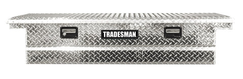 Tradesman Aluminum Cross Bed Low-Profile Truck Tool Box (60in.) - Brite - 111002LP