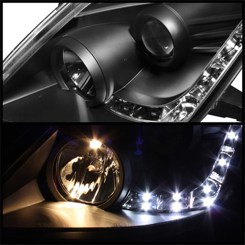 Spyder Nissan 350Z 06-08 Projector Headlights Xenon/HID Model- DRL Blk PRO-YD-N350Z06-HID-DRL-BK - 5042316