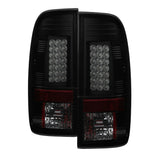 Spyder Ford F150 side 97-03/F250 Super Duty 99-07 LED Tail Lights Blk Smke ALT-YD-FF15097-LED-BSM - 5078179