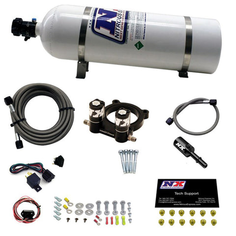 Nitrous Express Ford 2.3L Ecoboost Nitrous Plate Kit w/15lb Bottle - 20954-15