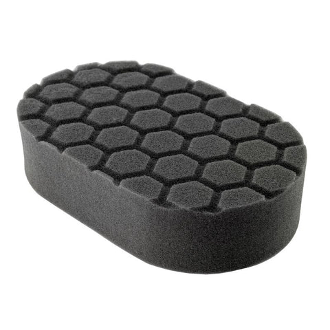 Chemical Guys Hex-Logic Finishing Hand Applicator Pad - Black - 3in x 6in x 1in - BUFX_203