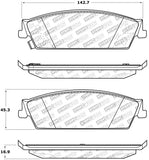 StopTech Sport Brake Pads w/Shims and Hardware - Front - 309.11940