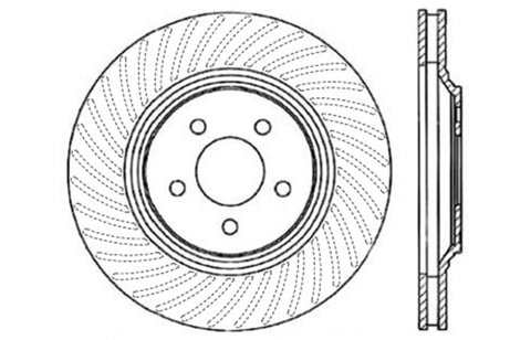 StopTech Slotted & Drilled Sport Brake Rotor - 127.61044L