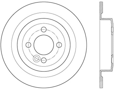 StopTech Drilled Sport Brake Rotor - 128.34113R