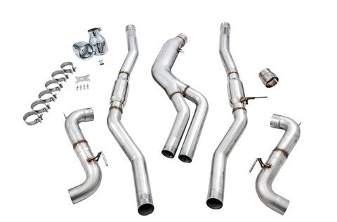 AWE Tuning 2020 Toyota Supra A90 Track Edition Exhaust - 5in Chrome Silver Tips - 3015-32116