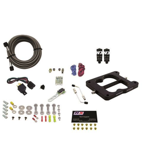 Nitrous Express Q-Jet/Holley Spread Bore Hitman Plus Nitrous Kit (50-200HP) w/o Bottle - 40081-00