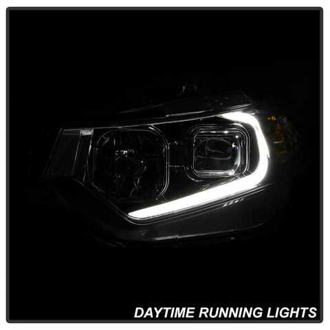 xTune 09-14 Acura TSX Projector Headlights - Light Bar DRL - Chrome (PRO-JH-ATSX09-LB-C) - 9042225