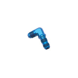 Russell Performance -4 AN 90 Degree Flare Bulkhead (Blue) - 661240