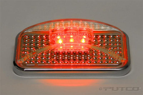 Putco Universal Side Marker - Red LED w/Ion Chrome Lens Universal Side Markers - 930002