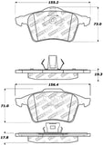 StopTech Street Select Brake Pads - Front/Rear - 305.09152