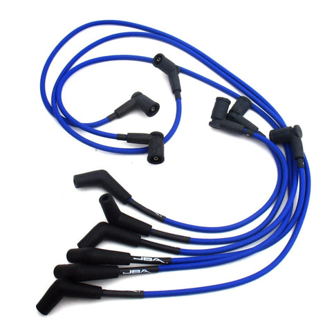 JBA 01-04 Ford Mustang 3.8L Ignition Wires - Blue - W06179