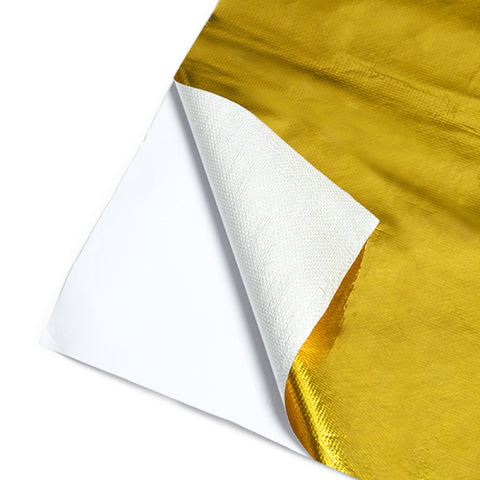 Mishimoto Gold Reflective Barrier w/ Adhesive Backing 24 inches x 24 inches - MMHP-GRB-2424