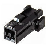 NAMZ AMP 040 Series 2-Position Female Wire Plug Housing Connector (HD 72912-01BK) - NA-174056-2