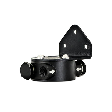 Mishimoto 3/4 - 16 Thread Remote Oil Filter Mount - Black - MMOC-RFH-34BK