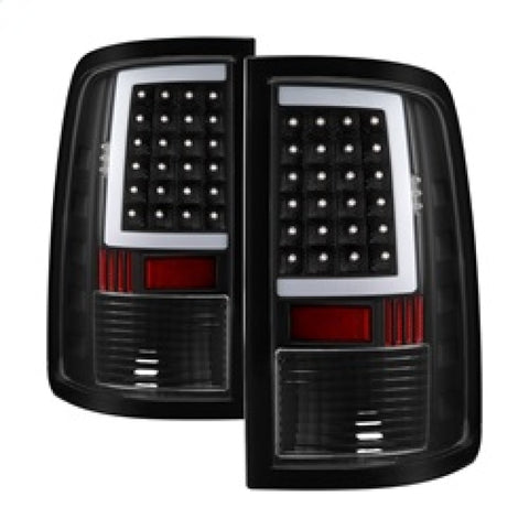 xTune 13-18 Dodge Ram 1500 LED Tail Lights - Black (ALT-ON-DRAM13V2-LBLED-BK) - 9041013