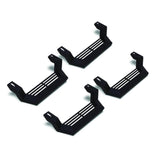 Rampage 1999-2019 Jeep Rock Rail Short Step Universal 4 Piece Set - Black - 26410034