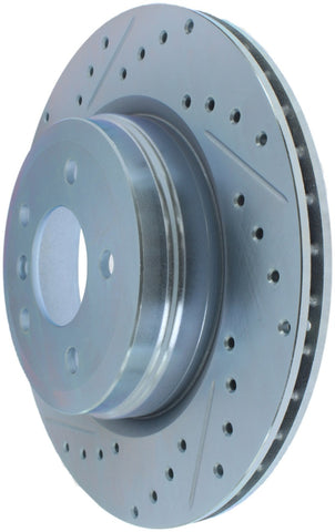 StopTech Select Sport 07-13 BMW 335i Slotted & Drilled Vented Right Rear Brake Rotor - 227.34080R