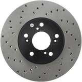 StopTech 99-08 Acura TL (STD Caliber) / 01-03 CL / 04-09 TSX Cross Drilled Right Front Rotor - 128.40046R