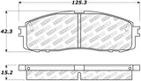 StopTech Street Select Brake Pads - Rear - 305.06220