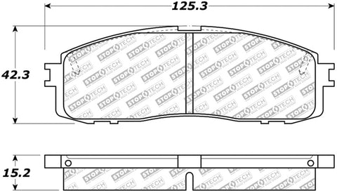 StopTech Street Select Brake Pads - Rear - 305.06220