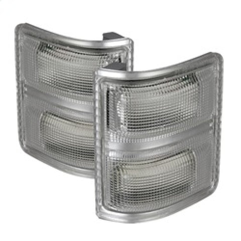 xTune Ford Superduty 08-14 F250-F550 Amber LED Mirror Signal Lens - Clear ACC-LED-FDSD08-MR-C - 9924736