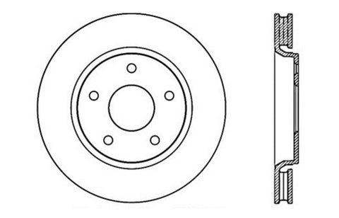 StopTech Slotted & Drilled Sport Brake Rotor - 127.67069R