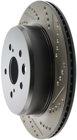 StopTech Slotted & Drilled Sport Brake Rotor Left Rear 13-14 Lexus GS300/350/400/430 - 127.44189L